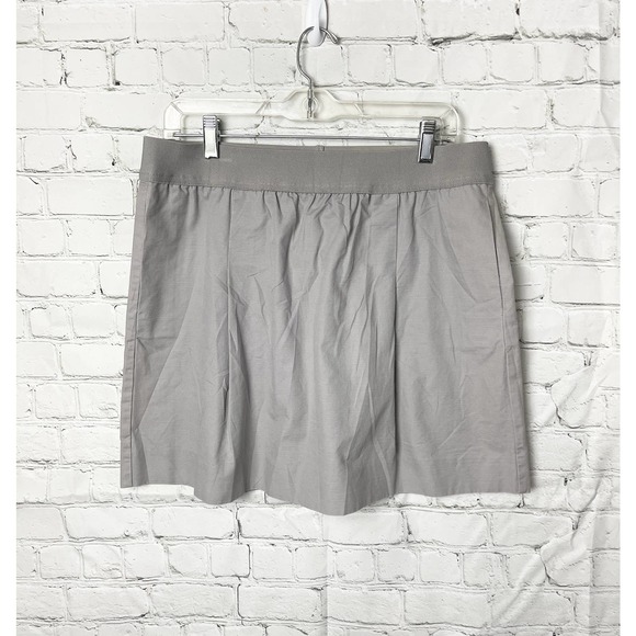 J.Crew Elastic Waist Gray Skirt Womens Size L - Picture 4 of 4